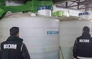 Manisa’da binlerce litre kaçak alkol ele geçirildi