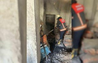 Mardin’de bir apartmanın kazan dairesine çıkan...