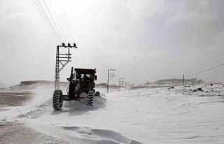 Mersin’in yüksek kesimlerinde karla mücadele çalışmaları...