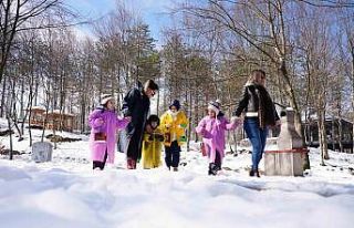 Minikler doğal hayatı unutmadı