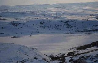 Muş’ta Alparslan-2 Barajı buz tuttu