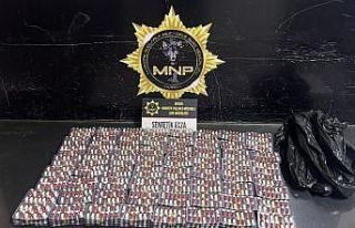 Narkotik polisi tarafından yakalanan uyuşturucu...