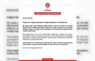 Niğde’de kar yolları kapattı