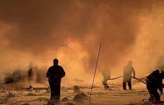 Odunluk alev alev yandı