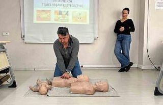 Odunpazarı Belediyesi’nden personeline ilk yardım...