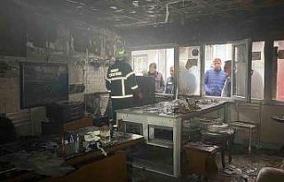 Ordu’da emlakçı dükkanında yangın