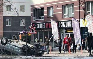 Otomobil takla attı: 1 yaralı
