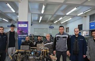 Otomotiv sanayinin kalbi, Ege Meslek Yüksekokulunda...