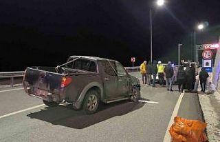 Pirinkayalar Geçidi’nde trafik kazası