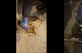 Polis doğalgaz kombisi ve kolanın içinde uyuşturucu...