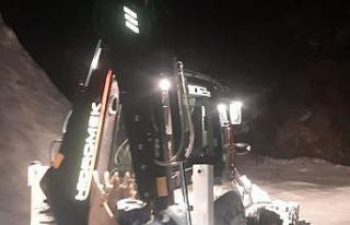 Pürtüge’de kardan kapanan yollar açılıyor
