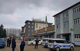Samsun’da lise pansiyonunda baca yangını
