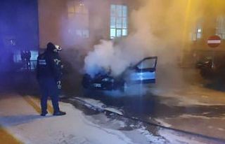 Samsun’da seyir halindeki araçta yangın