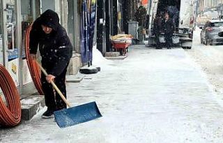 Sarıkamış’ta yoğun kar yağışı