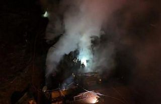 Sarıyer’de evin kazan dairesinde başlayan yangın...