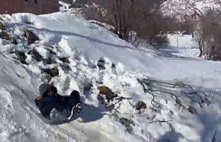 Sincik’te çocuklar karın keyfini çıkardı