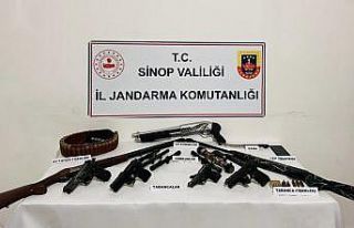 Sinop’ta silah kaçakçılığı operasyonu