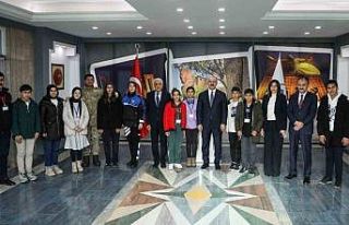 Şırnak’tan Çanakkale’ye geziye gelen öğrenciler...