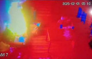 Soba külü yangın çıkardı, o anlar güvenlik...