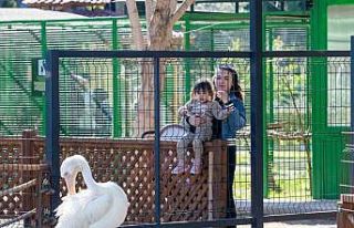 Tarsus Doğa Parkı, yarı yıl tatilinde çocukları...