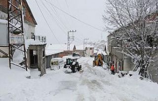 Terme’de kar mesaisi