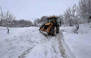 Tunceli’de, kardan kapanan yolların büyük bölümü...