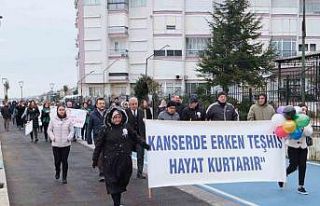 Yalova’da Dünya Kanser Günü farkındalık yürüyüşü