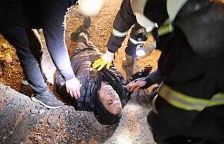 Yangında bayılan adama itfaiye erlerinden ilk müdahale