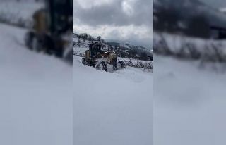 Yenice’de kardan kapanan 20 köy yolu ulaşıma...