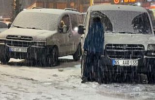 Yüksekova’da lapa lapa kar yağışı başladı