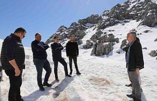 30 yaylaya hizmet verecek yol, yayla sezonuna hazır...