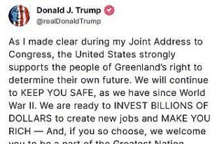 ABD Başkanı Trump bir kez daha Grönland halkına...