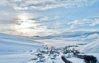 Ağrı’da kar yağışının ardından güneş açtı,...