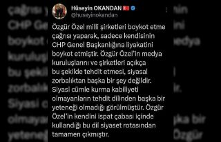 AK Parti Kayseri İl Başkanı Okandan’dan Özel’e...
