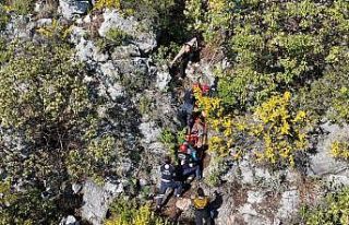 Alçak uçuş yaparken paraşütü makilere takıldı,...