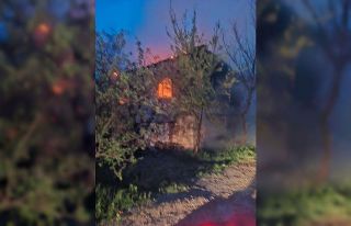 Ankara’da ahşap evde yangın