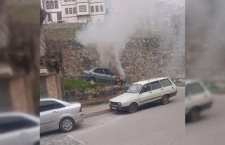 Ankara’da araç yangını