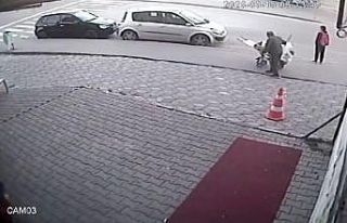 Ankara’daki sandalye hırsızlığı kamerada