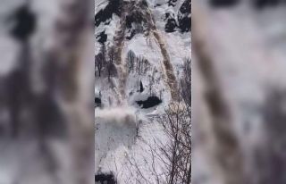 Artvin’in çığ düşmesi kameraya yansıdı