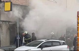 Bafra’da işyeri yangını