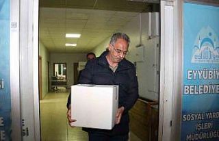 Başkan Kuş ve ekibi gece yarısına kadar gıda...