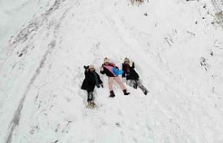 Bayburt’un Demirözü ilçesinde kar tatili