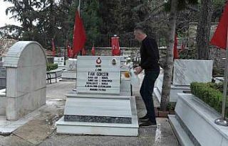 Bayram öncesi, şehitlikte hüzün