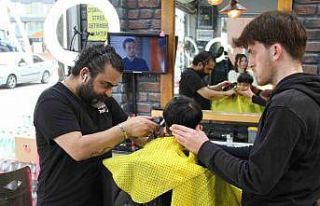 Berberlerde bayram mesaisi