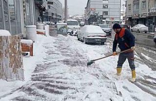 Beyşehir’de kar sevinci
