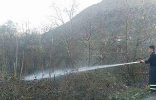 Bilecik’te arazi yangını kısa sürede söndürüldü