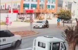 Bodrum’daki kaza güvenlik kamerasına yansıdı