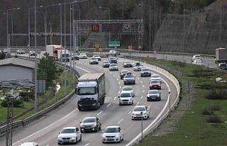 Bolu Dağı Tüneli’nde bayram tatili yoğunluğu