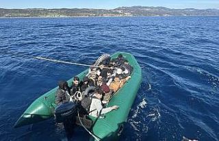 Çanakkale açıklarında 24 kaçak göçmen yakalandı