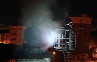 Çankırı’da korkutan baca yangını